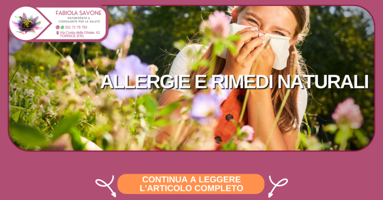 Scopri di più sull'articolo Allergie e rimedi naturali